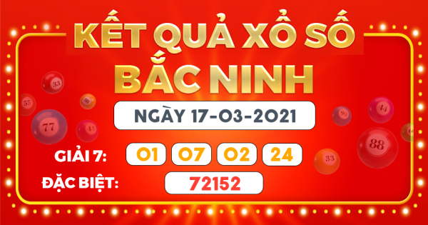 Kết quả xổ số Hà Nội ngày 17/3/2021