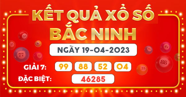Kết quả xổ số Hà Nội ngày 19/4/2023