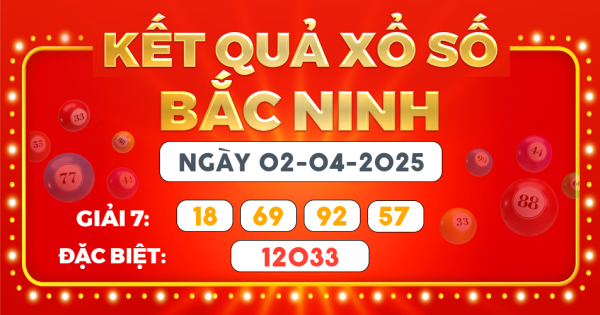 Kết quả xổ số Hà Nội ngày 2/4/2025