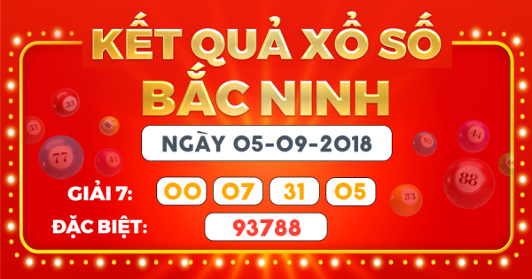 Kết quả xổ số Hà Nội ngày 5/9/2018