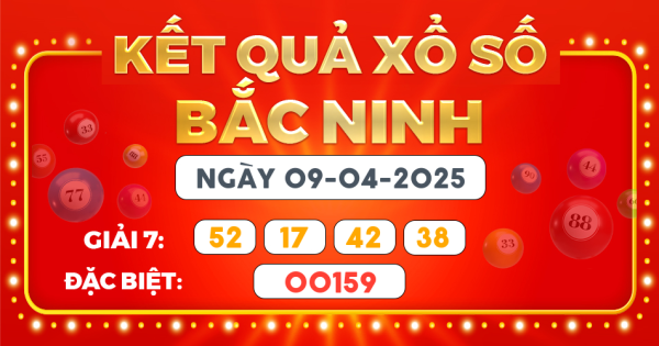 Kết quả xổ số Hà Nội ngày 9/4/2025