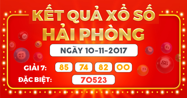 Kết quả xổ số Hà Nội ngày 10/11/2017