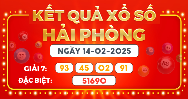 Kết quả xổ số Hà Nội ngày 14/2/2025