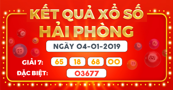 Kết quả xổ số Hà Nội ngày 4/1/2019