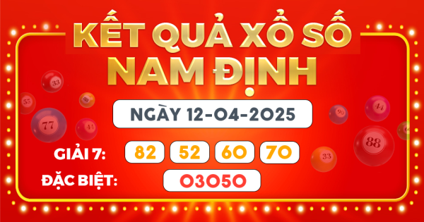 Kết quả xổ số Hà Nội ngày 12/4/2025