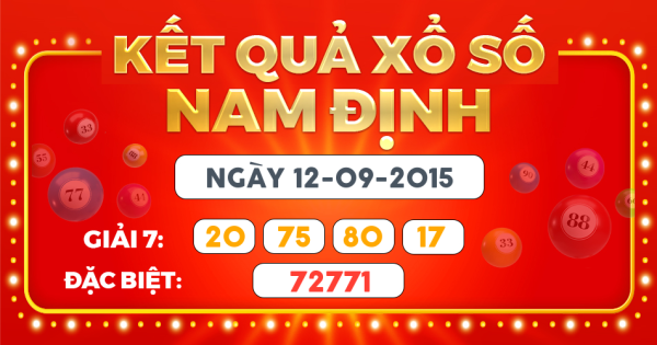 Kết quả xổ số Hà Nội ngày 12/9/2015