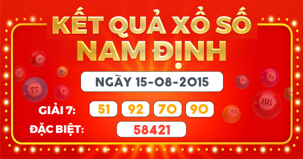 Kết quả xổ số Hà Nội ngày 15/8/2015