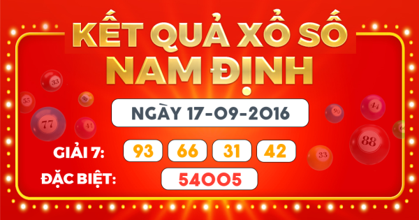 Kết quả xổ số Hà Nội ngày 17/9/2016