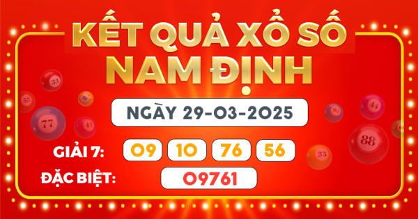 Kết quả xổ số Hà Nội ngày 29/3/2025