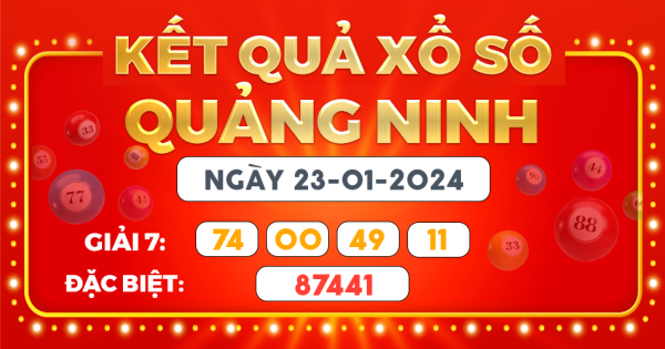 Kết quả xổ số Hà Nội ngày 23/1/2024