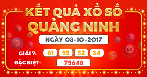 Kết quả xổ số Hà Nội ngày 3/10/2017