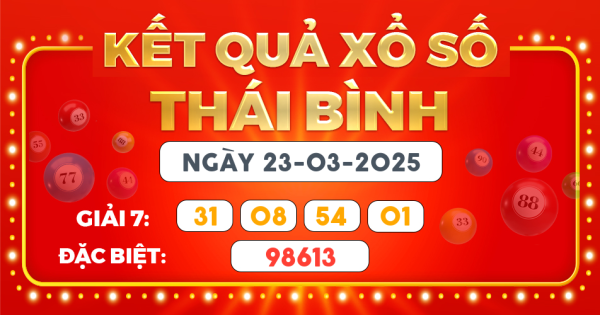 Kết quả xổ số Hà Nội ngày 23/3/2025